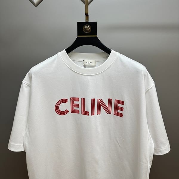 【使い勝手抜群】セリーヌ コットン ルーズ Tシャツ スーパーコピー 2色 Cel11051